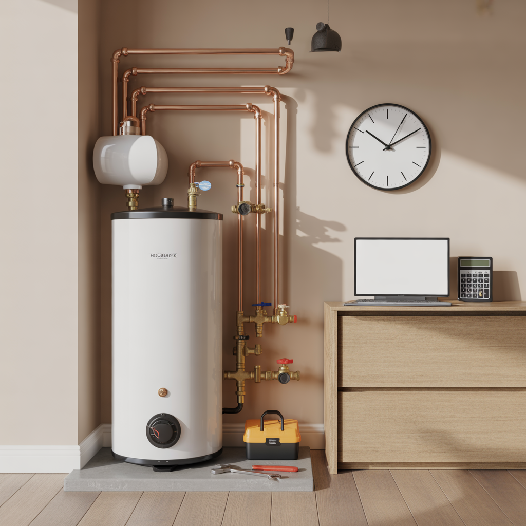 underhall av varmvattenberedare intervall och kostnad