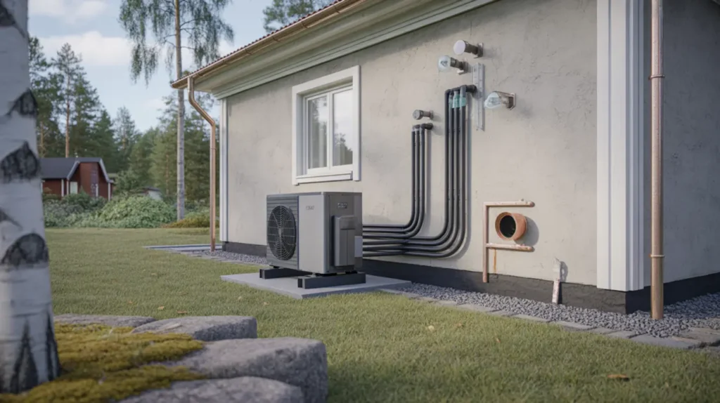 installation av v rmepump i villa i enebyberg djursholm