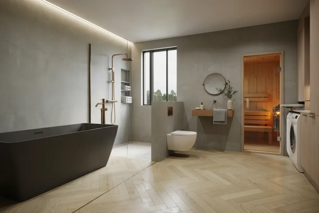 komplett v trumsrenovering av badrum wc tv ttstuga relax och bastu i stocksund djursholm